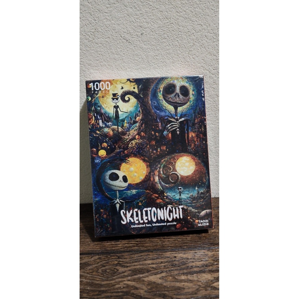 Skeletonight 1000 Piece Jigsaw Puzzle‎ Halloween Skeleton Taozi & Lizhi New